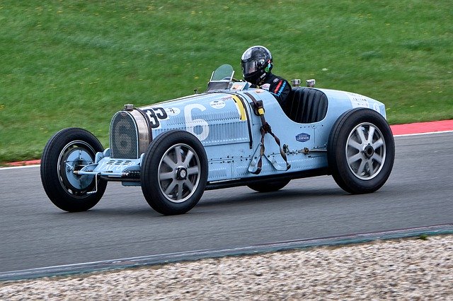 Vintage racing car